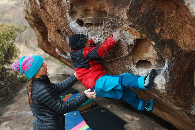 Bouldering in Hueco Tanks on 01/02/2019 with Blue Lizard Climbing and Yoga

Filename: SRM_20190102_1724210.jpg
Aperture: f/3.5
Shutter Speed: 1/250
Body: Canon EOS-1D Mark II
Lens: Canon EF 50mm f/1.8 II