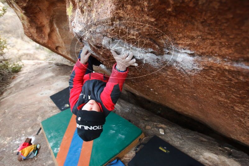 Bouldering in Hueco Tanks on 01/02/2019 with Blue Lizard Climbing and Yoga

Filename: SRM_20190102_1728470.jpg
Aperture: f/4.0
Shutter Speed: 1/160
Body: Canon EOS-1D Mark II
Lens: Canon EF 16-35mm f/2.8 L