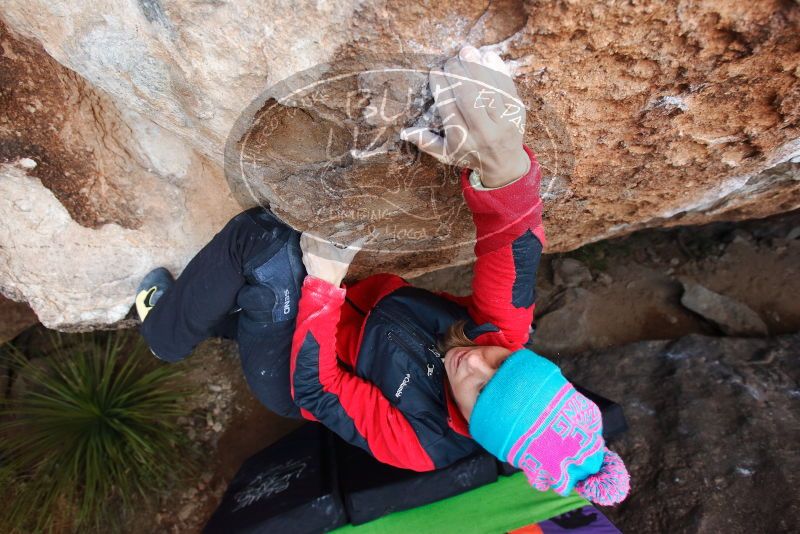 Bouldering in Hueco Tanks on 01/01/2019 with Blue Lizard Climbing and Yoga

Filename: SRM_20190101_1110081.jpg
Aperture: f/4.5
Shutter Speed: 1/250
Body: Canon EOS-1D Mark II
Lens: Canon EF 16-35mm f/2.8 L