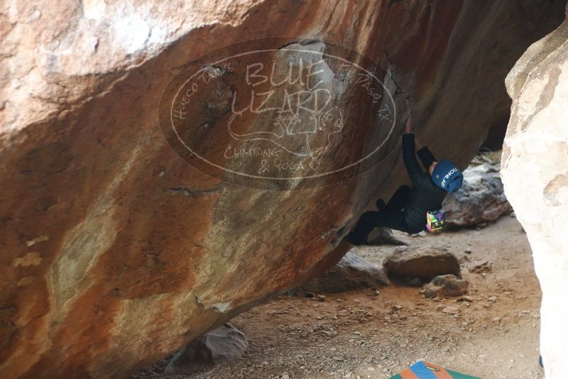 Bouldering in Hueco Tanks on 01/01/2019 with Blue Lizard Climbing and Yoga

Filename: SRM_20190101_1126240.jpg
Aperture: f/2.8
Shutter Speed: 1/250
Body: Canon EOS-1D Mark II
Lens: Canon EF 50mm f/1.8 II