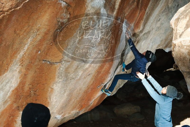 Bouldering in Hueco Tanks on 01/01/2019 with Blue Lizard Climbing and Yoga

Filename: SRM_20190101_1150050.jpg
Aperture: f/8.0
Shutter Speed: 1/250
Body: Canon EOS-1D Mark II
Lens: Canon EF 50mm f/1.8 II