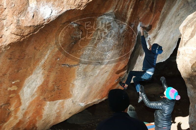 Bouldering in Hueco Tanks on 01/01/2019 with Blue Lizard Climbing and Yoga

Filename: SRM_20190101_1152060.jpg
Aperture: f/8.0
Shutter Speed: 1/250
Body: Canon EOS-1D Mark II
Lens: Canon EF 50mm f/1.8 II