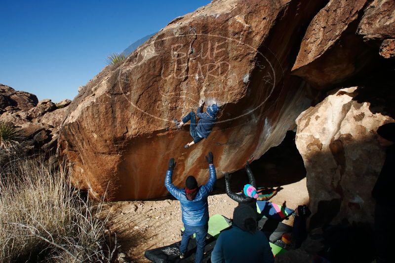 Bouldering in Hueco Tanks on 01/01/2019 with Blue Lizard Climbing and Yoga

Filename: SRM_20190101_1153060.jpg
Aperture: f/9.0
Shutter Speed: 1/250
Body: Canon EOS-1D Mark II
Lens: Canon EF 16-35mm f/2.8 L