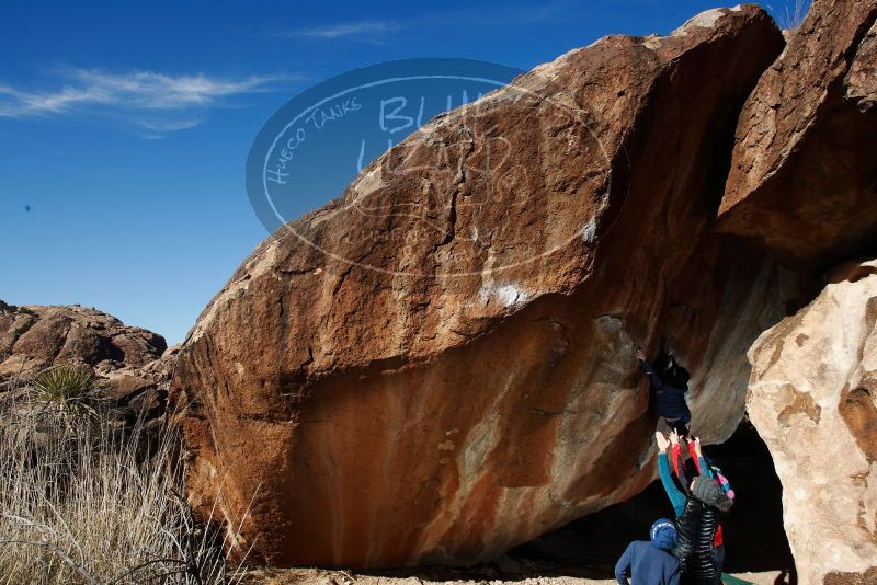 Bouldering in Hueco Tanks on 01/01/2019 with Blue Lizard Climbing and Yoga

Filename: SRM_20190101_1204380.jpg
Aperture: f/9.0
Shutter Speed: 1/250
Body: Canon EOS-1D Mark II
Lens: Canon EF 16-35mm f/2.8 L