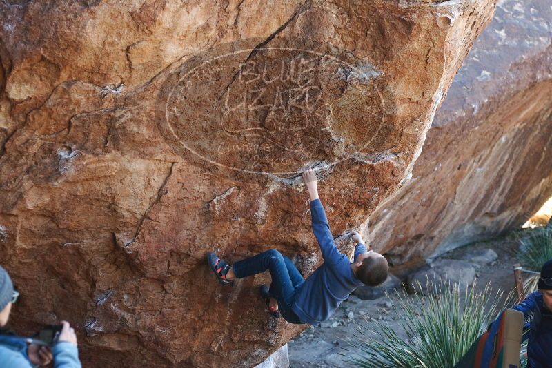 Bouldering in Hueco Tanks on 01/01/2019 with Blue Lizard Climbing and Yoga

Filename: SRM_20190101_1314320.jpg
Aperture: f/4.0
Shutter Speed: 1/250
Body: Canon EOS-1D Mark II
Lens: Canon EF 50mm f/1.8 II