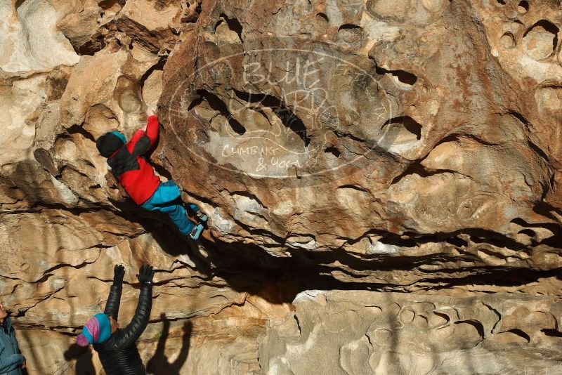 Bouldering in Hueco Tanks on 01/01/2019 with Blue Lizard Climbing and Yoga

Filename: SRM_20190101_1702230.jpg
Aperture: f/4.0
Shutter Speed: 1/800
Body: Canon EOS-1D Mark II
Lens: Canon EF 50mm f/1.8 II