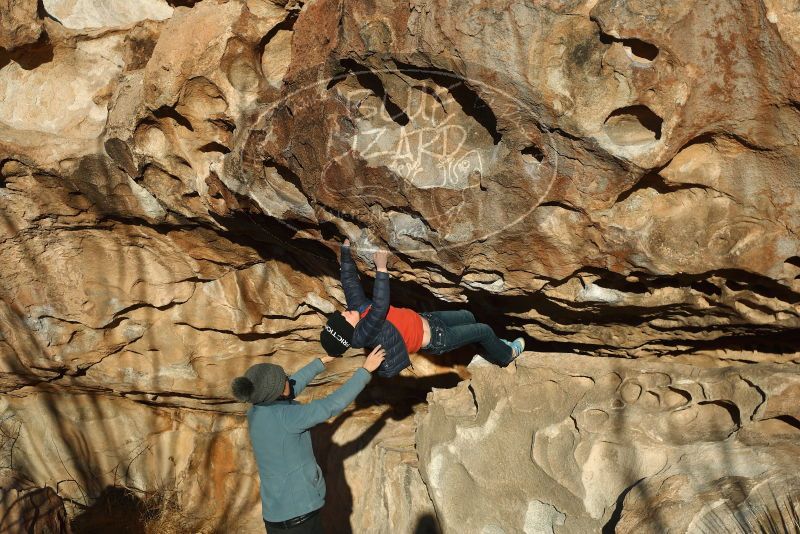 Bouldering in Hueco Tanks on 01/01/2019 with Blue Lizard Climbing and Yoga

Filename: SRM_20190101_1704300.jpg
Aperture: f/4.0
Shutter Speed: 1/800
Body: Canon EOS-1D Mark II
Lens: Canon EF 50mm f/1.8 II