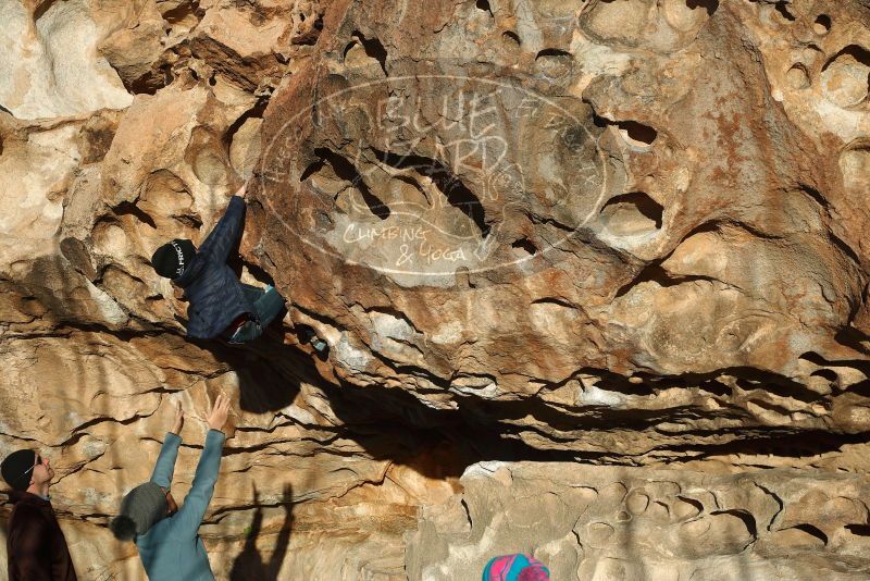 Bouldering in Hueco Tanks on 01/01/2019 with Blue Lizard Climbing and Yoga

Filename: SRM_20190101_1704560.jpg
Aperture: f/4.0
Shutter Speed: 1/800
Body: Canon EOS-1D Mark II
Lens: Canon EF 50mm f/1.8 II