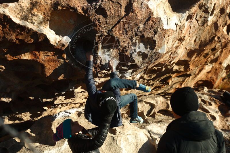 Bouldering in Hueco Tanks on 01/01/2019 with Blue Lizard Climbing and Yoga

Filename: SRM_20190101_1715140.jpg
Aperture: f/4.0
Shutter Speed: 1/320
Body: Canon EOS-1D Mark II
Lens: Canon EF 50mm f/1.8 II