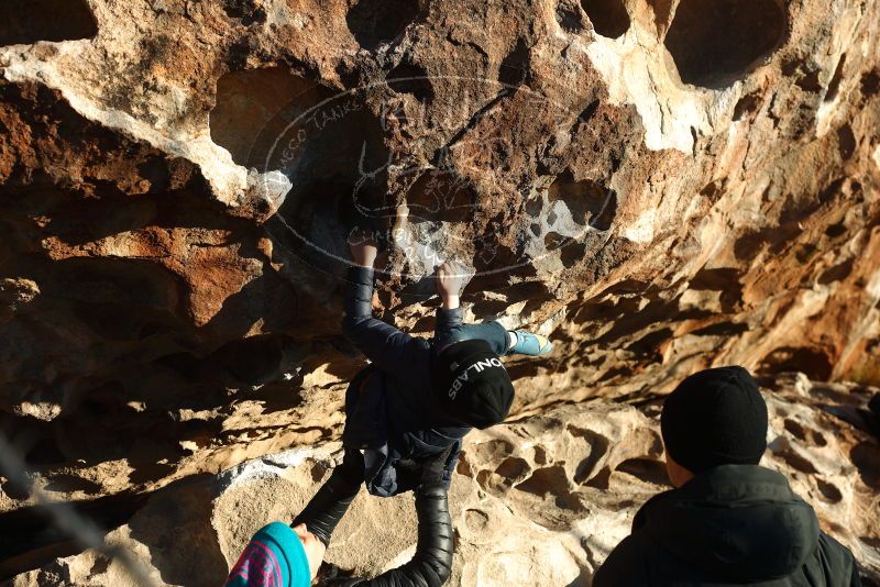 Bouldering in Hueco Tanks on 01/01/2019 with Blue Lizard Climbing and Yoga

Filename: SRM_20190101_1715160.jpg
Aperture: f/4.0
Shutter Speed: 1/320
Body: Canon EOS-1D Mark II
Lens: Canon EF 50mm f/1.8 II