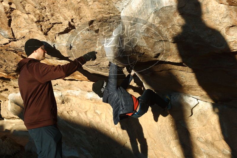 Bouldering in Hueco Tanks on 01/01/2019 with Blue Lizard Climbing and Yoga

Filename: SRM_20190101_1722030.jpg
Aperture: f/4.0
Shutter Speed: 1/400
Body: Canon EOS-1D Mark II
Lens: Canon EF 50mm f/1.8 II