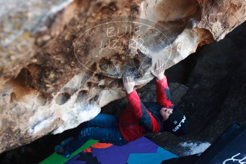 Bouldering in Hueco Tanks on 12/31/2018 with Blue Lizard Climbing and Yoga

Filename: SRM_20181231_1022080.jpg
Aperture: f/3.5
Shutter Speed: 1/250
Body: Canon EOS-1D Mark II
Lens: Canon EF 50mm f/1.8 II