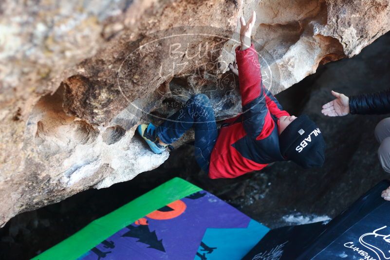 Bouldering in Hueco Tanks on 12/31/2018 with Blue Lizard Climbing and Yoga

Filename: SRM_20181231_1022390.jpg
Aperture: f/2.8
Shutter Speed: 1/250
Body: Canon EOS-1D Mark II
Lens: Canon EF 50mm f/1.8 II