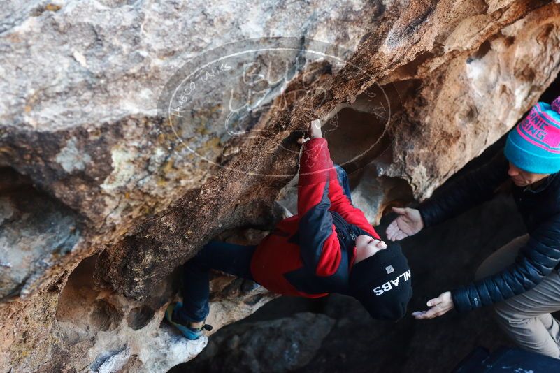 Bouldering in Hueco Tanks on 12/31/2018 with Blue Lizard Climbing and Yoga

Filename: SRM_20181231_1022540.jpg
Aperture: f/3.5
Shutter Speed: 1/250
Body: Canon EOS-1D Mark II
Lens: Canon EF 50mm f/1.8 II