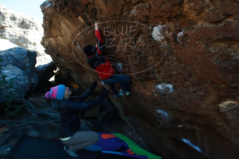 Bouldering in Hueco Tanks on 12/31/2018 with Blue Lizard Climbing and Yoga

Filename: SRM_20181231_1248010.jpg
Aperture: f/6.3
Shutter Speed: 1/250
Body: Canon EOS-1D Mark II
Lens: Canon EF 16-35mm f/2.8 L