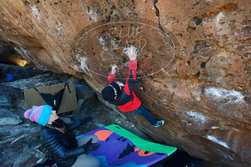 Bouldering in Hueco Tanks on 12/31/2018 with Blue Lizard Climbing and Yoga

Filename: SRM_20181231_1256580.jpg
Aperture: f/3.5
Shutter Speed: 1/250
Body: Canon EOS-1D Mark II
Lens: Canon EF 16-35mm f/2.8 L