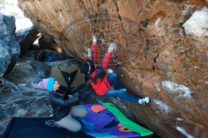 Bouldering in Hueco Tanks on 12/31/2018 with Blue Lizard Climbing and Yoga

Filename: SRM_20181231_1257060.jpg
Aperture: f/3.5
Shutter Speed: 1/250
Body: Canon EOS-1D Mark II
Lens: Canon EF 16-35mm f/2.8 L