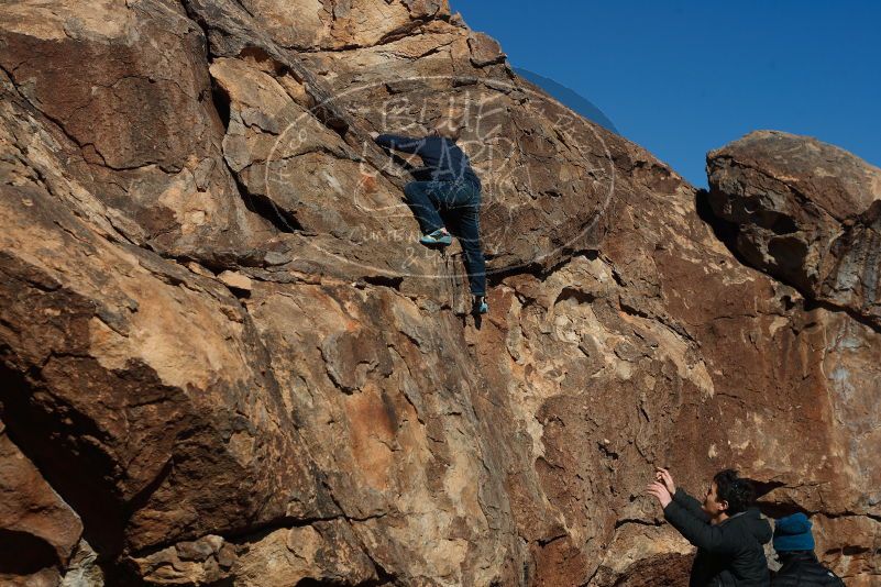 Bouldering in Hueco Tanks on 12/31/2018 with Blue Lizard Climbing and Yoga

Filename: SRM_20181231_1450000.jpg
Aperture: f/6.3
Shutter Speed: 1/500
Body: Canon EOS-1D Mark II
Lens: Canon EF 50mm f/1.8 II