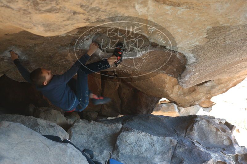 Bouldering in Hueco Tanks on 12/31/2018 with Blue Lizard Climbing and Yoga

Filename: SRM_20181231_1506210.jpg
Aperture: f/4.0
Shutter Speed: 1/40
Body: Canon EOS-1D Mark II
Lens: Canon EF 50mm f/1.8 II