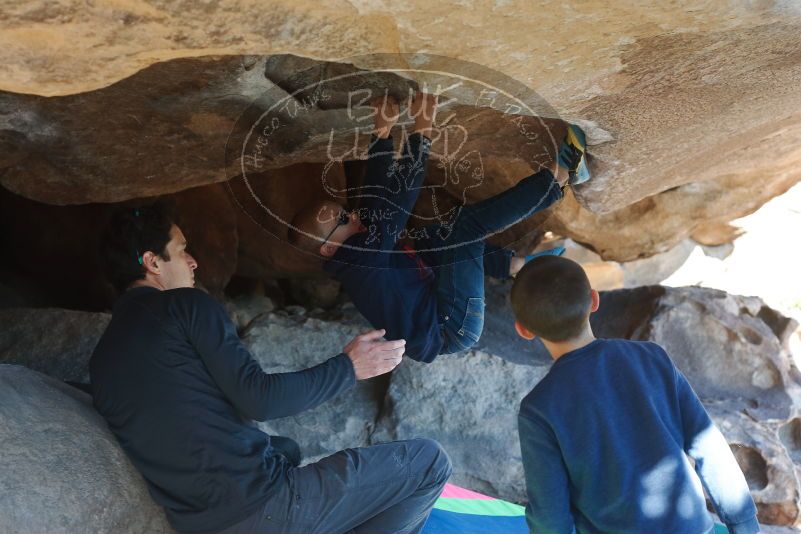 Bouldering in Hueco Tanks on 12/31/2018 with Blue Lizard Climbing and Yoga

Filename: SRM_20181231_1508190.jpg
Aperture: f/4.0
Shutter Speed: 1/160
Body: Canon EOS-1D Mark II
Lens: Canon EF 50mm f/1.8 II