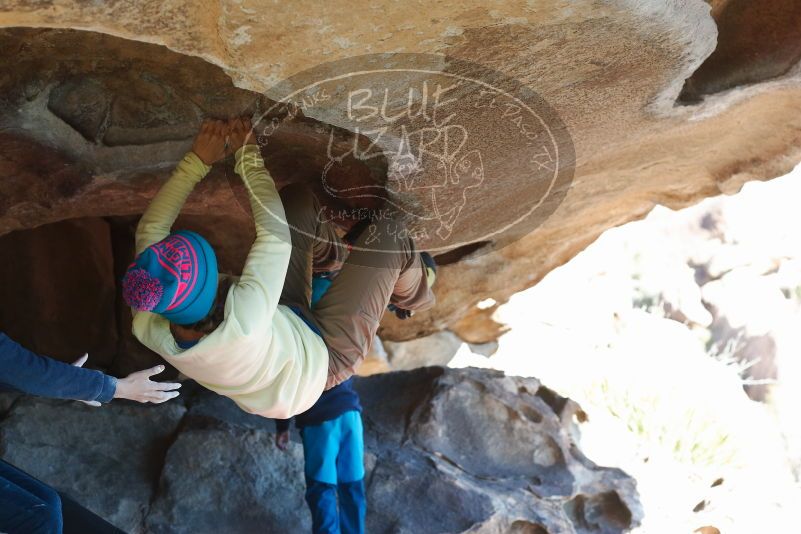 Bouldering in Hueco Tanks on 12/31/2018 with Blue Lizard Climbing and Yoga

Filename: SRM_20181231_1513380.jpg
Aperture: f/4.0
Shutter Speed: 1/320
Body: Canon EOS-1D Mark II
Lens: Canon EF 50mm f/1.8 II