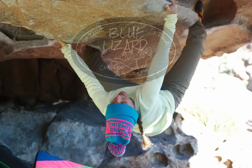 Bouldering in Hueco Tanks on 12/31/2018 with Blue Lizard Climbing and Yoga

Filename: SRM_20181231_1514060.jpg
Aperture: f/4.0
Shutter Speed: 1/320
Body: Canon EOS-1D Mark II
Lens: Canon EF 50mm f/1.8 II