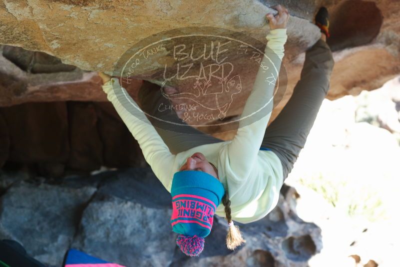 Bouldering in Hueco Tanks on 12/31/2018 with Blue Lizard Climbing and Yoga

Filename: SRM_20181231_1514070.jpg
Aperture: f/4.0
Shutter Speed: 1/320
Body: Canon EOS-1D Mark II
Lens: Canon EF 50mm f/1.8 II