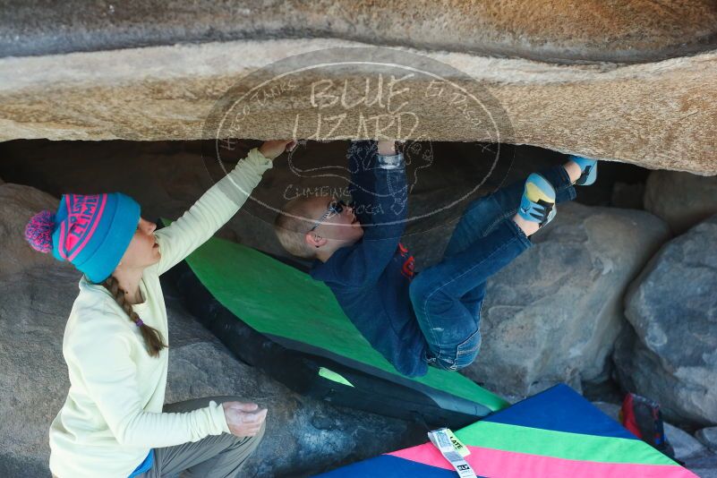 Bouldering in Hueco Tanks on 12/31/2018 with Blue Lizard Climbing and Yoga

Filename: SRM_20181231_1517100.jpg
Aperture: f/4.0
Shutter Speed: 1/250
Body: Canon EOS-1D Mark II
Lens: Canon EF 50mm f/1.8 II