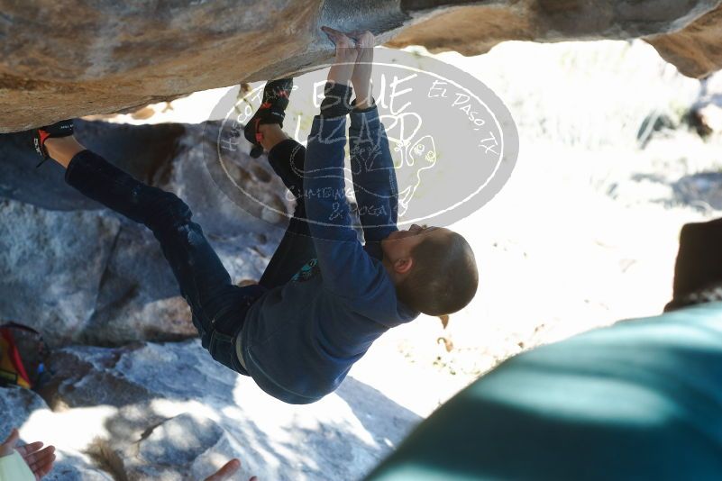 Bouldering in Hueco Tanks on 12/31/2018 with Blue Lizard Climbing and Yoga

Filename: SRM_20181231_1536171.jpg
Aperture: f/4.0
Shutter Speed: 1/250
Body: Canon EOS-1D Mark II
Lens: Canon EF 50mm f/1.8 II