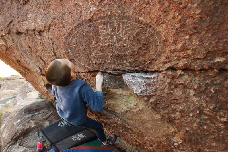 Bouldering in Hueco Tanks on 12/31/2018 with Blue Lizard Climbing and Yoga

Filename: SRM_20181231_1639420.jpg
Aperture: f/4.0
Shutter Speed: 1/250
Body: Canon EOS-1D Mark II
Lens: Canon EF 16-35mm f/2.8 L