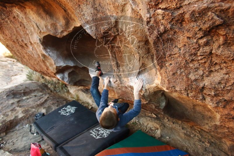 Bouldering in Hueco Tanks on 12/31/2018 with Blue Lizard Climbing and Yoga

Filename: SRM_20181231_1646570.jpg
Aperture: f/4.0
Shutter Speed: 1/200
Body: Canon EOS-1D Mark II
Lens: Canon EF 16-35mm f/2.8 L