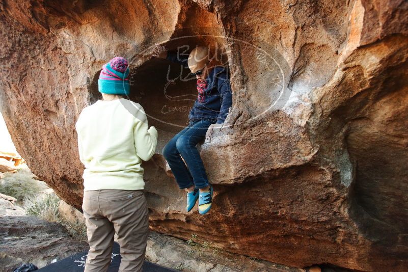 Bouldering in Hueco Tanks on 12/31/2018 with Blue Lizard Climbing and Yoga

Filename: SRM_20181231_1706120.jpg
Aperture: f/4.0
Shutter Speed: 1/200
Body: Canon EOS-1D Mark II
Lens: Canon EF 16-35mm f/2.8 L