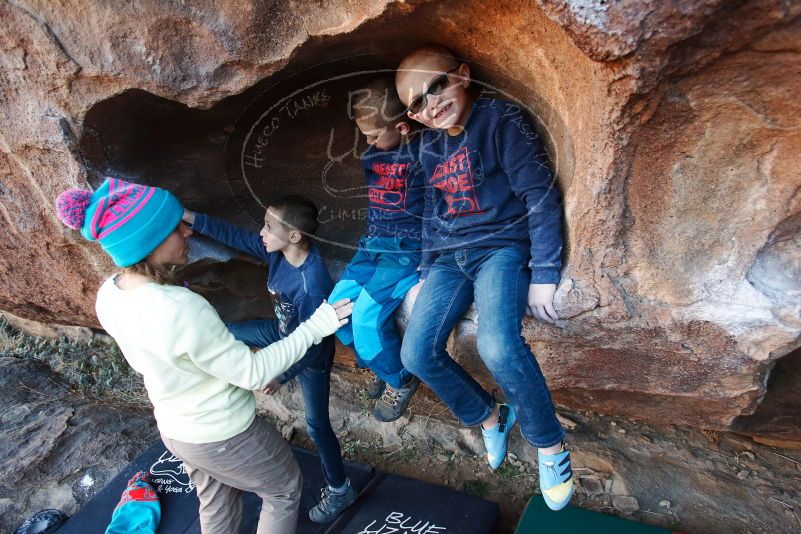 Bouldering in Hueco Tanks on 12/31/2018 with Blue Lizard Climbing and Yoga

Filename: SRM_20181231_1706540.jpg
Aperture: f/4.0
Shutter Speed: 1/200
Body: Canon EOS-1D Mark II
Lens: Canon EF 16-35mm f/2.8 L