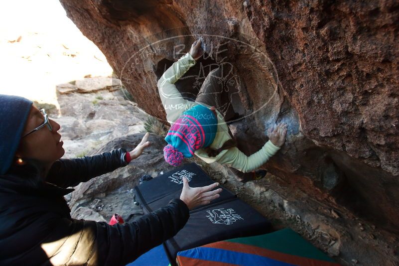 Bouldering in Hueco Tanks on 12/31/2018 with Blue Lizard Climbing and Yoga

Filename: SRM_20181231_1711330.jpg
Aperture: f/5.6
Shutter Speed: 1/200
Body: Canon EOS-1D Mark II
Lens: Canon EF 16-35mm f/2.8 L