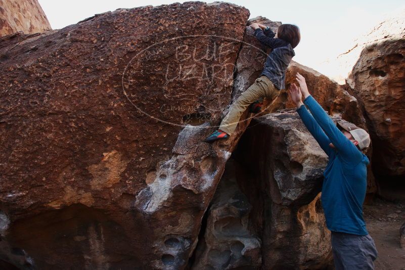 Bouldering in Hueco Tanks on 01/05/2019 with Blue Lizard Climbing and Yoga

Filename: SRM_20190105_1114270.jpg
Aperture: f/5.6
Shutter Speed: 1/250
Body: Canon EOS-1D Mark II
Lens: Canon EF 16-35mm f/2.8 L