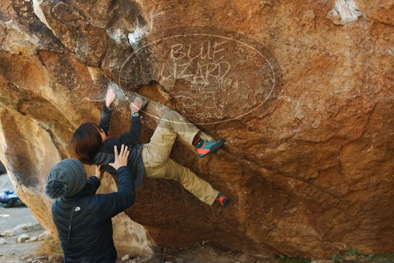 Bouldering in Hueco Tanks on 01/05/2019 with Blue Lizard Climbing and Yoga

Filename: SRM_20190105_1153570.jpg
Aperture: f/3.5
Shutter Speed: 1/250
Body: Canon EOS-1D Mark II
Lens: Canon EF 50mm f/1.8 II