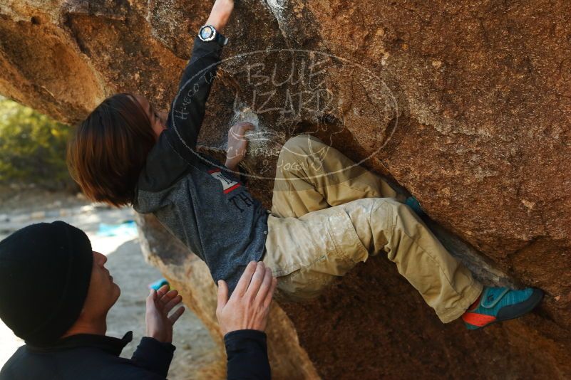 Bouldering in Hueco Tanks on 01/05/2019 with Blue Lizard Climbing and Yoga

Filename: SRM_20190105_1203400.jpg
Aperture: f/4.0
Shutter Speed: 1/250
Body: Canon EOS-1D Mark II
Lens: Canon EF 50mm f/1.8 II