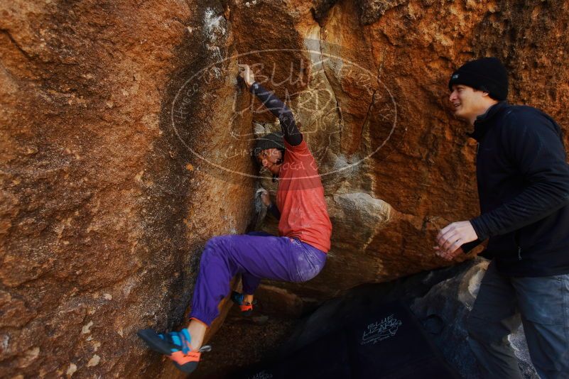 Bouldering in Hueco Tanks on 01/05/2019 with Blue Lizard Climbing and Yoga

Filename: SRM_20190105_1229290.jpg
Aperture: f/4.5
Shutter Speed: 1/200
Body: Canon EOS-1D Mark II
Lens: Canon EF 16-35mm f/2.8 L