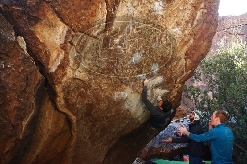 Bouldering in Hueco Tanks on 01/05/2019 with Blue Lizard Climbing and Yoga

Filename: SRM_20190105_1406021.jpg
Aperture: f/5.0
Shutter Speed: 1/250
Body: Canon EOS-1D Mark II
Lens: Canon EF 16-35mm f/2.8 L