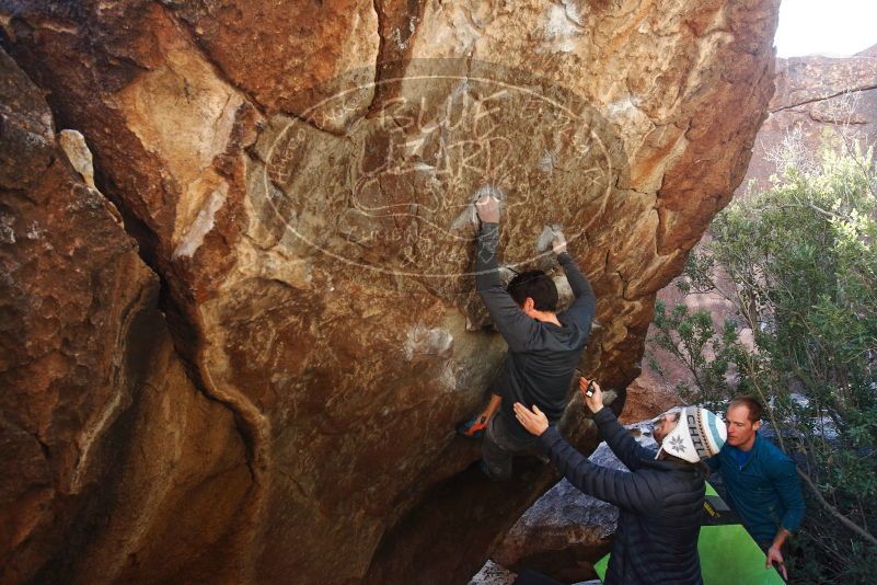 Bouldering in Hueco Tanks on 01/05/2019 with Blue Lizard Climbing and Yoga

Filename: SRM_20190105_1406200.jpg
Aperture: f/5.0
Shutter Speed: 1/250
Body: Canon EOS-1D Mark II
Lens: Canon EF 16-35mm f/2.8 L