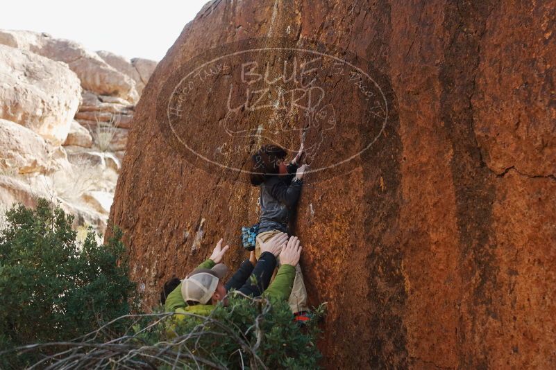 Bouldering in Hueco Tanks on 01/05/2019 with Blue Lizard Climbing and Yoga

Filename: SRM_20190105_1503080.jpg
Aperture: f/3.5
Shutter Speed: 1/400
Body: Canon EOS-1D Mark II
Lens: Canon EF 50mm f/1.8 II