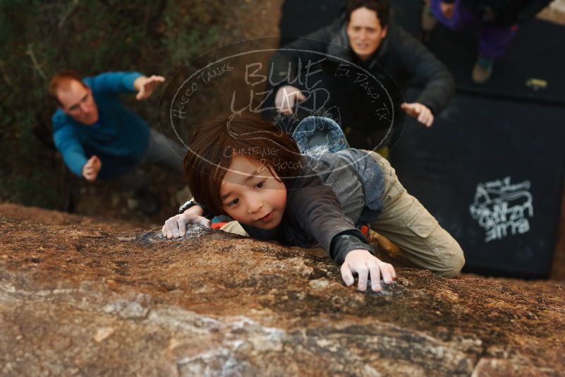 Bouldering in Hueco Tanks on 01/05/2019 with Blue Lizard Climbing and Yoga

Filename: SRM_20190105_1516511.jpg
Aperture: f/4.0
Shutter Speed: 1/250
Body: Canon EOS-1D Mark II
Lens: Canon EF 50mm f/1.8 II