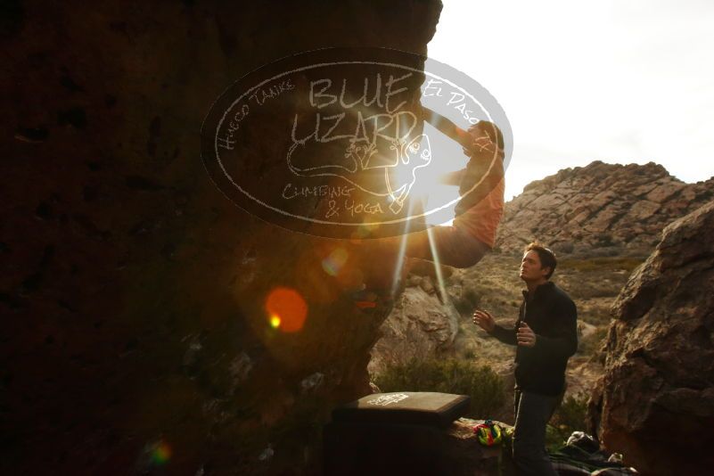 Bouldering in Hueco Tanks on 01/05/2019 with Blue Lizard Climbing and Yoga

Filename: SRM_20190105_1727410.jpg
Aperture: f/13.0
Shutter Speed: 1/250
Body: Canon EOS-1D Mark II
Lens: Canon EF 16-35mm f/2.8 L