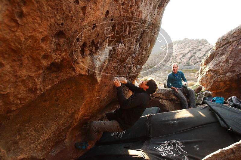 Bouldering in Hueco Tanks on 01/05/2019 with Blue Lizard Climbing and Yoga

Filename: SRM_20190105_1756380.jpg
Aperture: f/5.0
Shutter Speed: 1/250
Body: Canon EOS-1D Mark II
Lens: Canon EF 16-35mm f/2.8 L