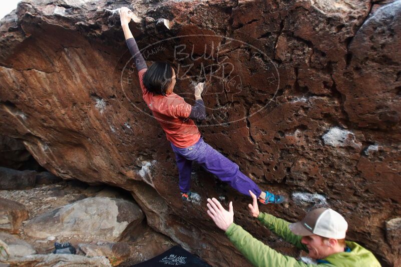 Bouldering in Hueco Tanks on 01/05/2019 with Blue Lizard Climbing and Yoga

Filename: SRM_20190105_1812341.jpg
Aperture: f/2.8
Shutter Speed: 1/125
Body: Canon EOS-1D Mark II
Lens: Canon EF 16-35mm f/2.8 L