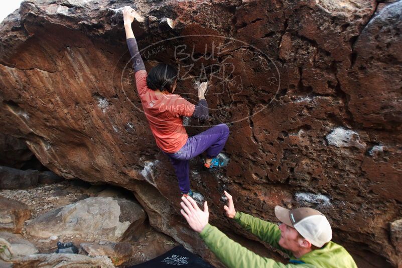 Bouldering in Hueco Tanks on 01/05/2019 with Blue Lizard Climbing and Yoga

Filename: SRM_20190105_1812351.jpg
Aperture: f/2.8
Shutter Speed: 1/125
Body: Canon EOS-1D Mark II
Lens: Canon EF 16-35mm f/2.8 L