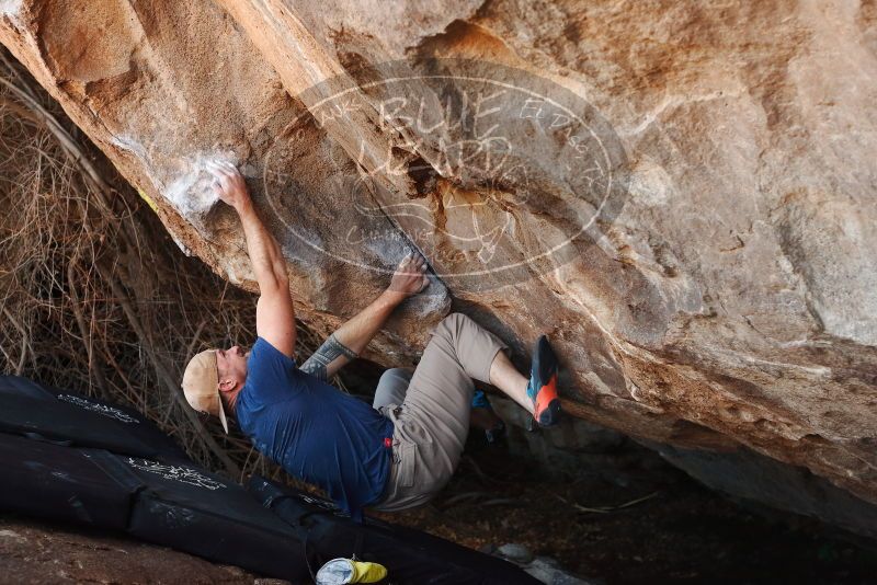 Bouldering in Hueco Tanks on 01/12/2019 with Blue Lizard Climbing and Yoga

Filename: SRM_20190112_1248050.jpg
Aperture: f/4.0
Shutter Speed: 1/250
Body: Canon EOS-1D Mark II
Lens: Canon EF 50mm f/1.8 II