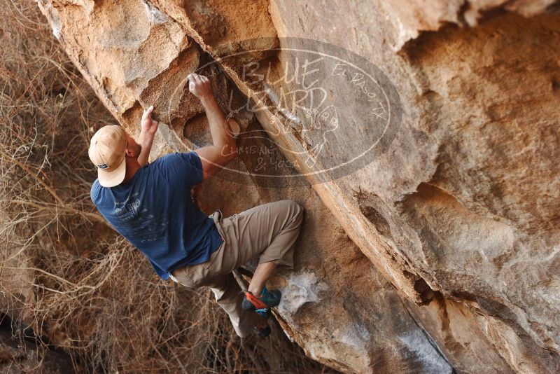 Bouldering in Hueco Tanks on 01/12/2019 with Blue Lizard Climbing and Yoga

Filename: SRM_20190112_1301050.jpg
Aperture: f/3.5
Shutter Speed: 1/320
Body: Canon EOS-1D Mark II
Lens: Canon EF 50mm f/1.8 II