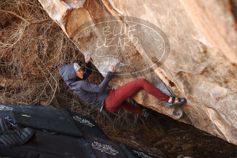 Bouldering in Hueco Tanks on 01/12/2019 with Blue Lizard Climbing and Yoga

Filename: SRM_20190112_1306350.jpg
Aperture: f/3.5
Shutter Speed: 1/320
Body: Canon EOS-1D Mark II
Lens: Canon EF 50mm f/1.8 II