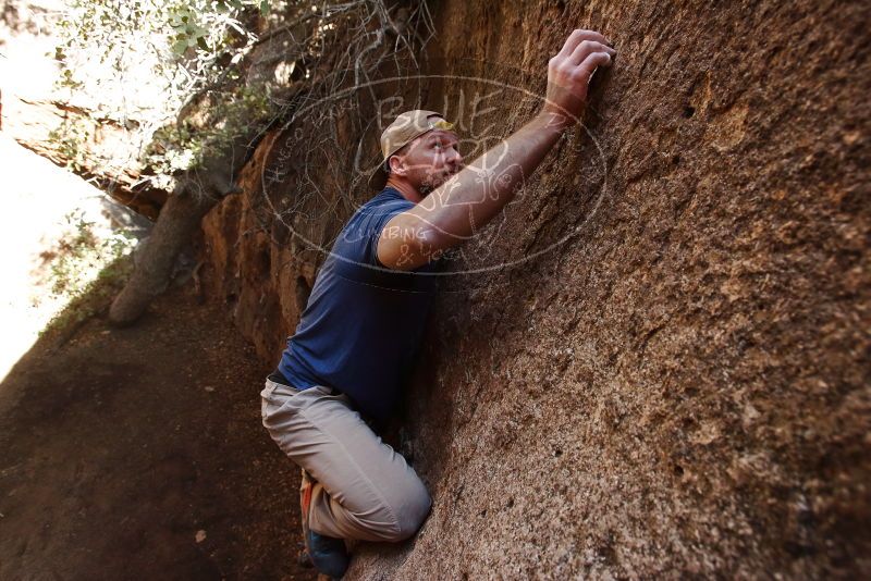 Bouldering in Hueco Tanks on 01/12/2019 with Blue Lizard Climbing and Yoga

Filename: SRM_20190112_1548530.jpg
Aperture: f/5.0
Shutter Speed: 1/250
Body: Canon EOS-1D Mark II
Lens: Canon EF 16-35mm f/2.8 L